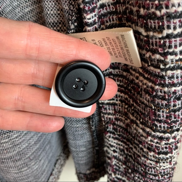 Max Studio Knit Tweed Ruched Cuff Blazer Small - Picture 8 of 9